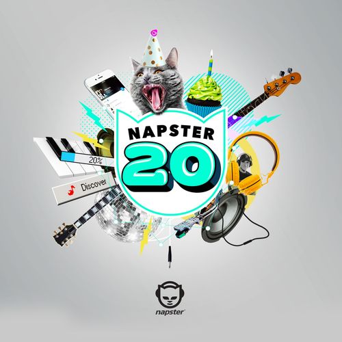 Napster 20th anniversary campaign artwork